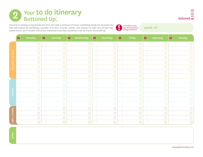 Travel itinerary template